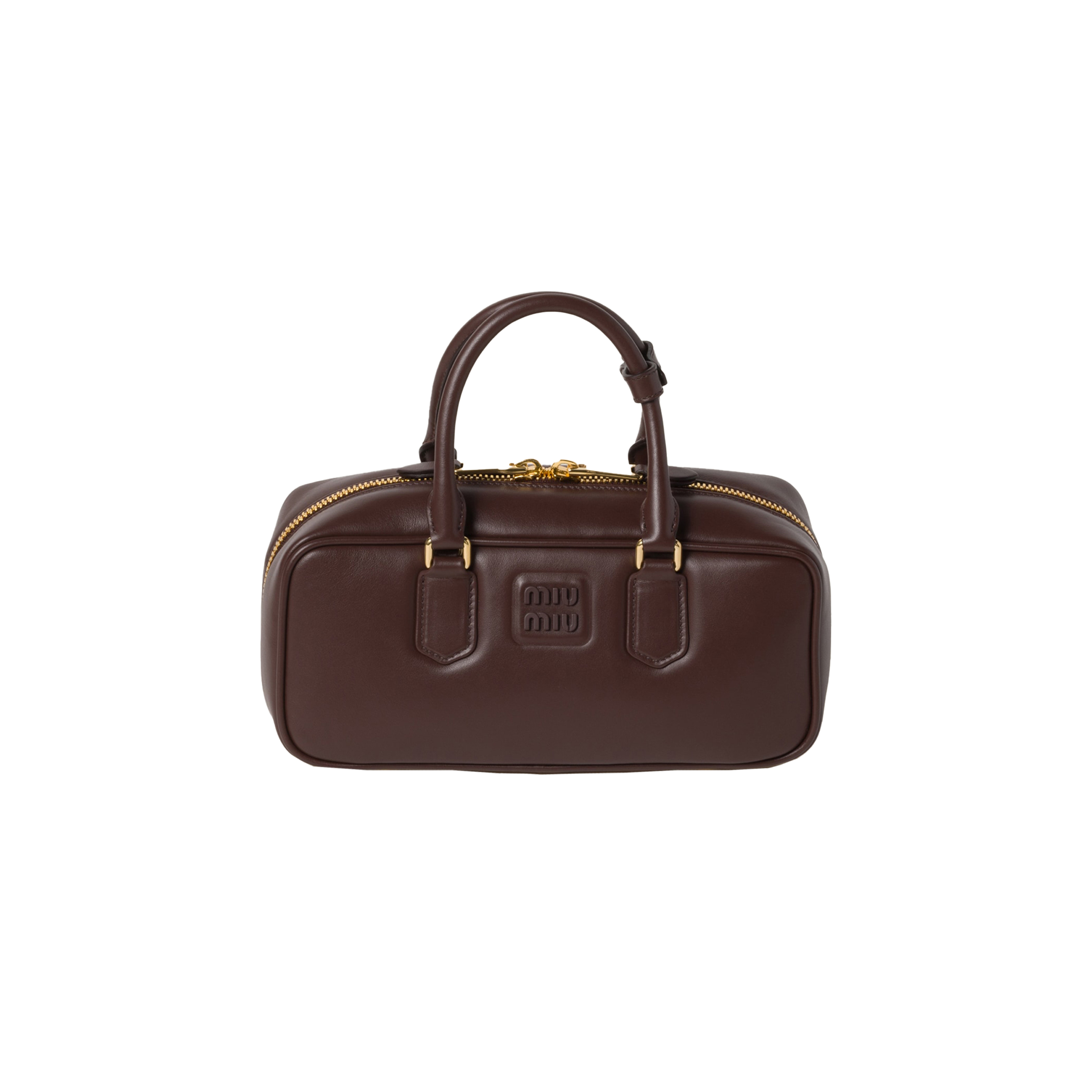 MIU MIU ARCADIE LEATHER HANDBAG 5BB148 (27*12*9cm) MIU MIU ARCADIE LEATHER HANDBAG 5BB148 (27*12*9cm)